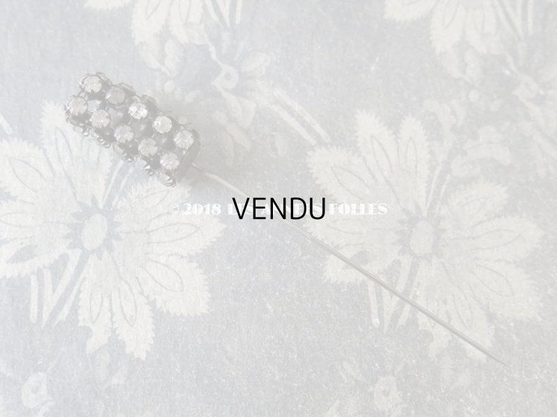 画像3: 1900年代 アンティーク ラインストーンのハットピン エパングル 