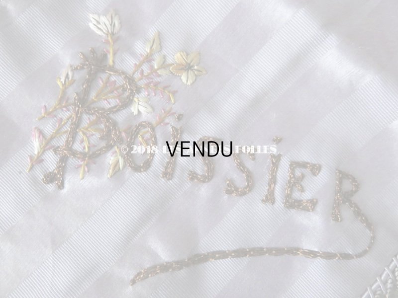 画像4: アンティーク ショコラティエ BOISSIERのお菓子袋  シルク製 - BOISSIER PARIS -