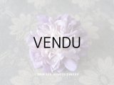 アンティーク 薄紫色の花 1輪のコサージュ