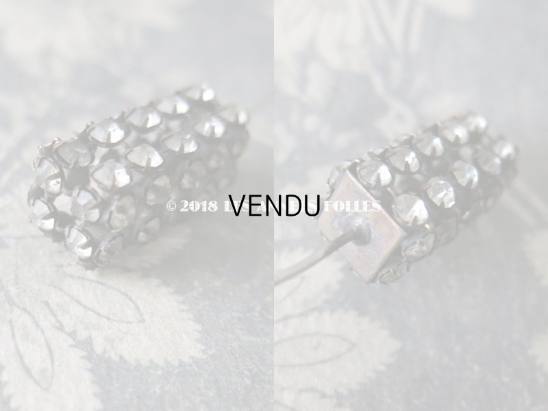 画像6: 1900年代 アンティーク ラインストーンのハットピン エパングル 