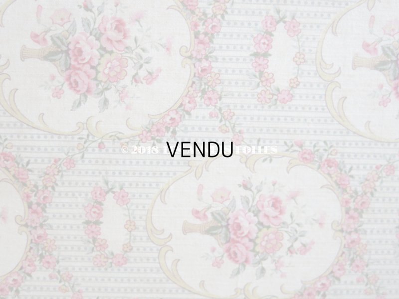 画像4: 1900年代 アンティーク 薔薇の花かご＆ガーランド 大きなカルトナージュボックス 52.8×30×12cm