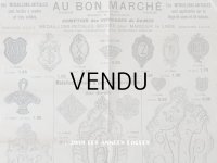 アンティーク ボンマルシェのカタログ イニシャルのメダイヨン MEDAILLONS-INITIALES - AU BON MARCHE - 10