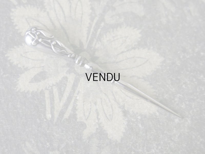 画像7: 1900年代 アンティーク シルバー製 ヤドリギの裁縫道具セット