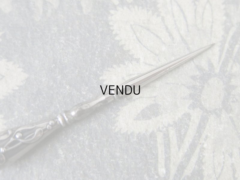 画像9: 1900年代 アンティーク シルバー製 ヤドリギの裁縫道具セット