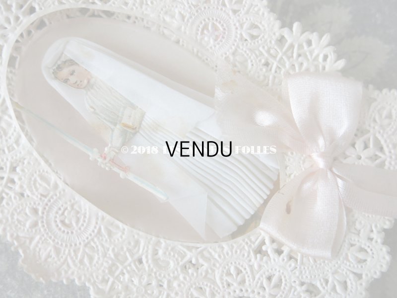 画像5: アンティーク  初聖体 立体のカニヴェ コミュ二オンの少女