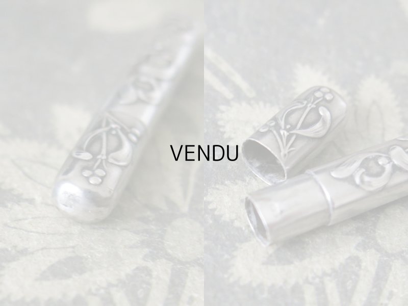 画像6: 1900年代 アンティーク シルバー製 ヤドリギの裁縫道具セット