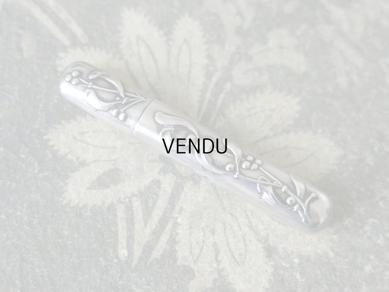 画像5: 1900年代 アンティーク シルバー製 ヤドリギの裁縫道具セット