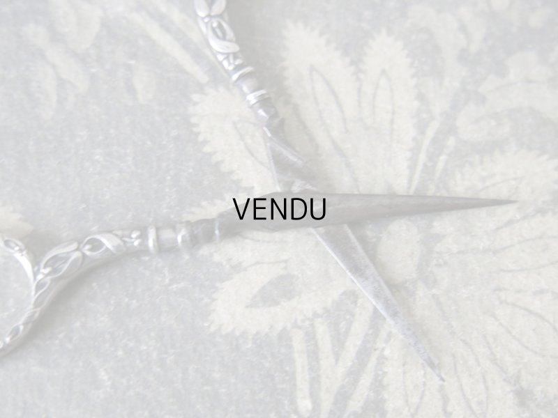 画像14: 1900年代 アンティーク シルバー製 ヤドリギの裁縫道具セット