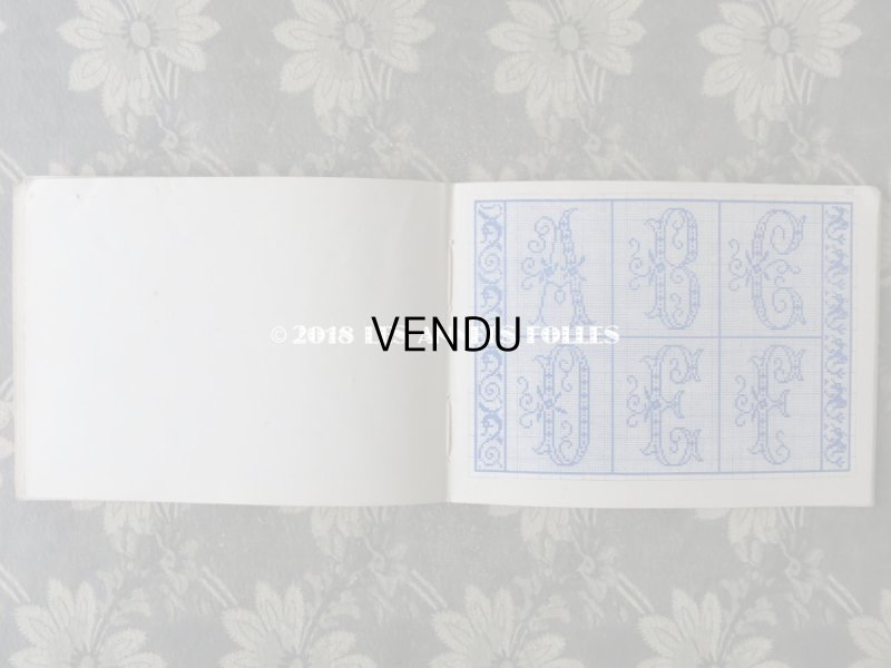 画像11: 19世紀末 アンティーク クロスステッチ & イニシャル モノグラムの刺繍図案帳 MANUELE DE MARQUES & BRODERIES N 165 - N.ALEXANDRE&CIE -