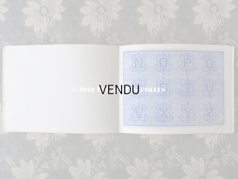 画像7: 19世紀末 アンティーク クロスステッチ & イニシャル モノグラムの刺繍図案帳 MANUELE DE MARQUES & BRODERIES N 165 - N.ALEXANDRE&CIE -