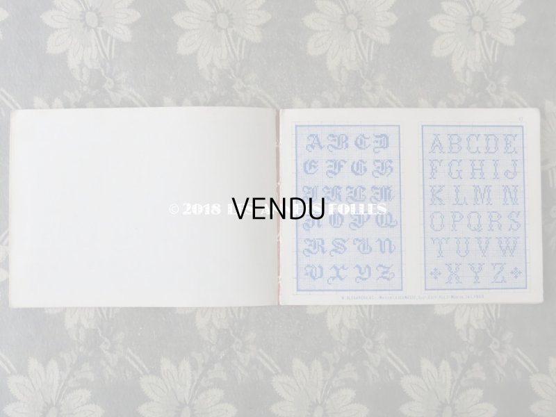 画像10: 19世紀末 アンティーク クロスステッチ & イニシャル モノグラムの刺繍図案帳 MANUELE DE MARQUES & BRODERIES N 165 - N.ALEXANDRE&CIE -