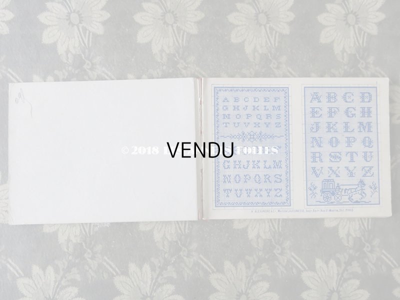 画像3: 19世紀末 アンティーク クロスステッチ & イニシャル モノグラムの刺繍図案帳 MANUELE DE MARQUES & BRODERIES N 165 - N.ALEXANDRE&CIE -