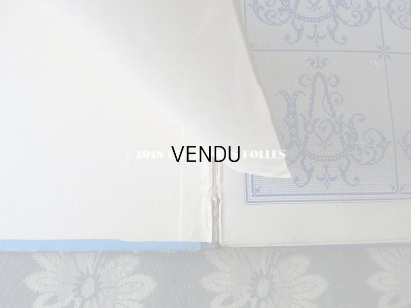画像9: 19世紀末 アンティーク ダブルモノグラムの刺繍図案帳 MANUELE DE MONOGRAMMES MARQUES N 195 - N.ALEXANDRE&CIE -