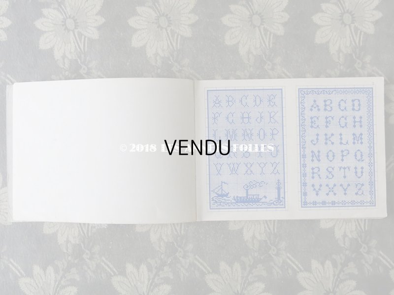 画像4: 19世紀末 アンティーク クロスステッチ & イニシャル モノグラムの刺繍図案帳 MANUELE DE MARQUES & BRODERIES N 165 - N.ALEXANDRE&CIE -