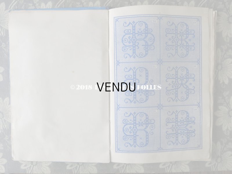 画像4: 19世紀末 アンティーク ダブルモノグラムの刺繍図案帳 MANUELE DE MONOGRAMMES MARQUES N 195 - N.ALEXANDRE&CIE -