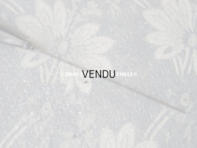 画像10: 1900年代 アンティーク 吹きガラス製のハットピン シルバー　エパングル 