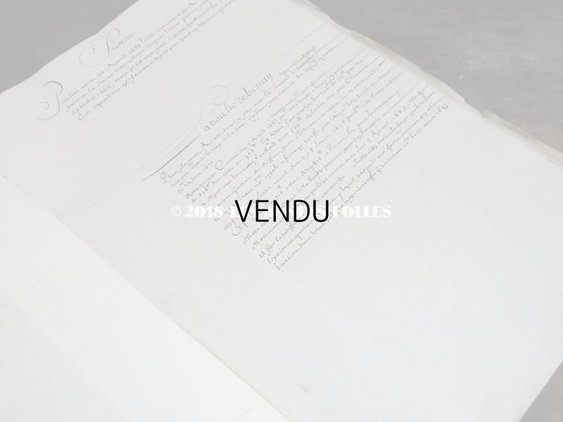 画像8: 1684年 アンティーク 古文書の大きな冊子