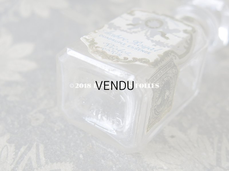 画像7: 1900年 アンティーク パフュームボトル 天使と薔薇のガーランド AMBRE ROYAL - VIOLET PARIS -