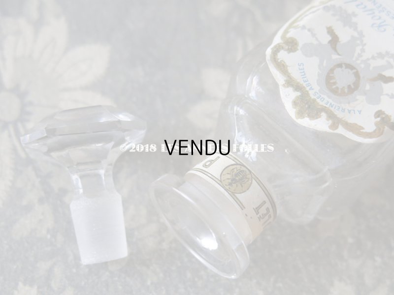 画像8: 1900年 アンティーク パフュームボトル 天使と薔薇のガーランド AMBRE ROYAL - VIOLET PARIS -