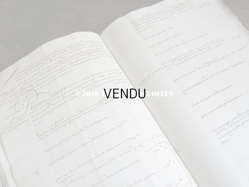 画像10: 1684年 アンティーク 古文書の大きな冊子