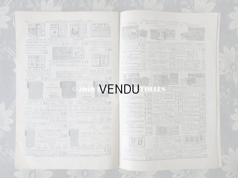 画像7: アンティーク サマリテーヌのカタログ　メスルリー＆ タペストリー & 刺繍 MERCERIE OUVRAGES DE DAMES ETE 1914 - SAMARITAINE - 