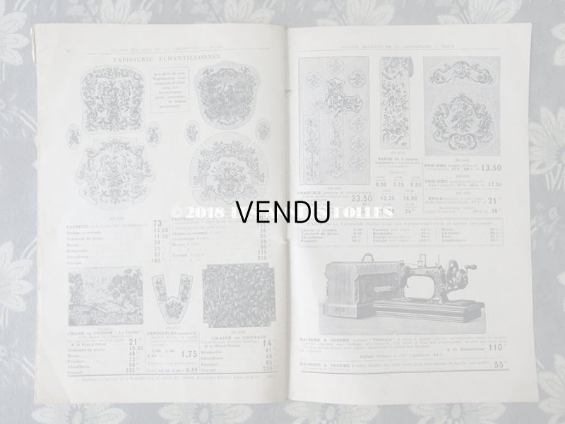 画像14: アンティーク サマリテーヌのカタログ　メスルリー＆ タペストリー & 刺繍 MERCERIE OUVRAGES DE DAMES ETE 1914 - SAMARITAINE - 