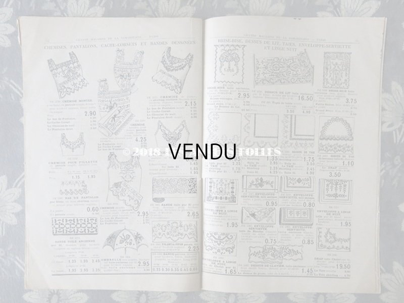 画像12: アンティーク サマリテーヌのカタログ　メスルリー＆ タペストリー & 刺繍 MERCERIE OUVRAGES DE DAMES ETE 1914 - SAMARITAINE - 