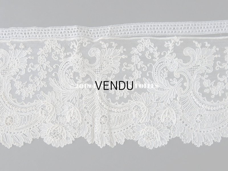 画像8: 19世紀末 未使用 アンティーク ニードルレース ポワンドガーズ 新品同様 【 ポワン・ド・ガーズ】 360cm