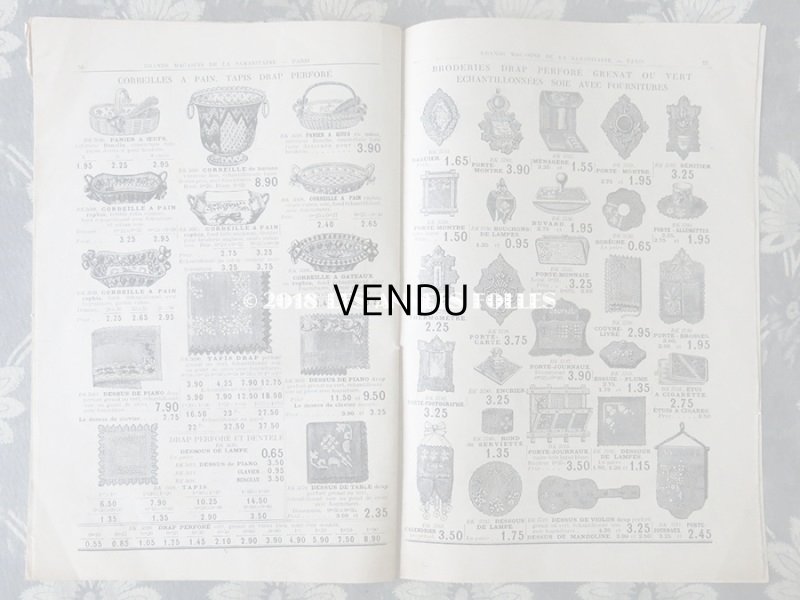 画像13: アンティーク サマリテーヌのカタログ　メスルリー＆ タペストリー & 刺繍 MERCERIE OUVRAGES DE DAMES ETE 1914 - SAMARITAINE - 