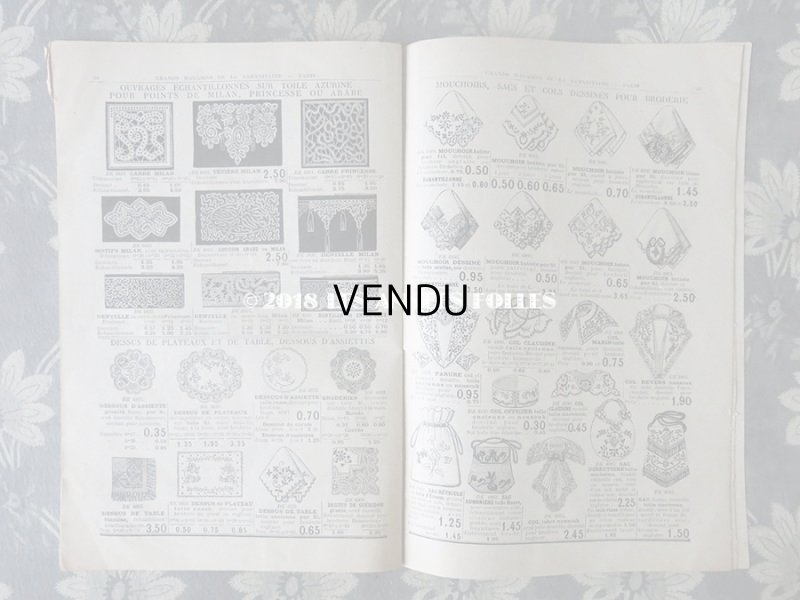 画像10: アンティーク サマリテーヌのカタログ　メスルリー＆ タペストリー & 刺繍 MERCERIE OUVRAGES DE DAMES ETE 1914 - SAMARITAINE - 