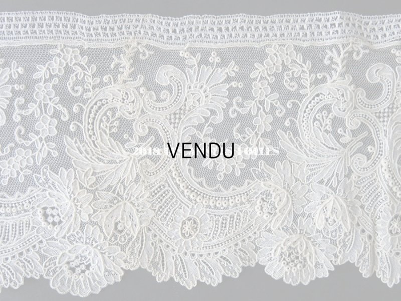 画像7: 19世紀末 未使用 アンティーク ニードルレース ポワンドガーズ 新品同様 【 ポワン・ド・ガーズ】 360cm