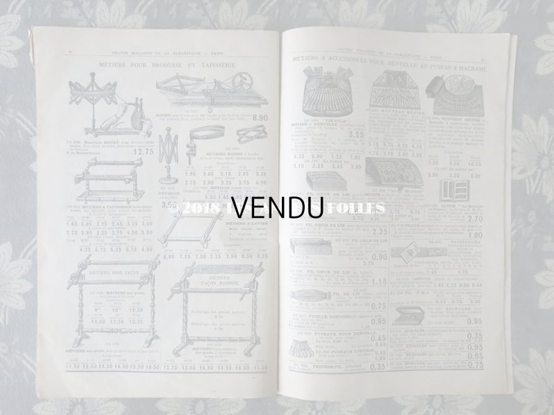 画像8: アンティーク サマリテーヌのカタログ　メスルリー＆ タペストリー & 刺繍 MERCERIE OUVRAGES DE DAMES ETE 1914 - SAMARITAINE - 