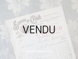 1909年 アンティーク SAVON LE CHAT 猫のマークのサヴォネリーの注文書 - C.FERRIER&CIE.MARSEILLE -