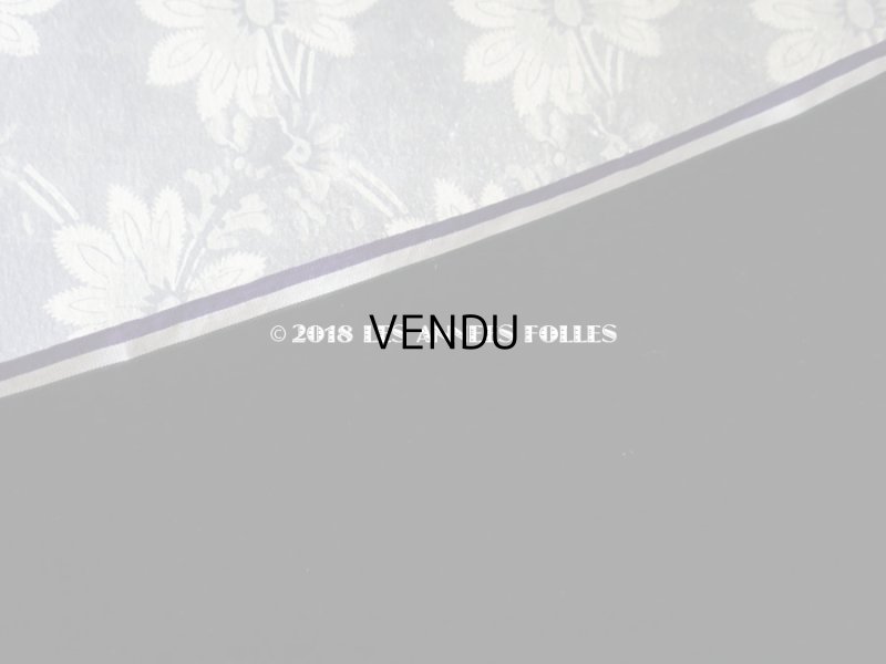 画像6: 19世紀末 アンティーク ファブリック シルク製 ベルベット 黒 72×50cm　