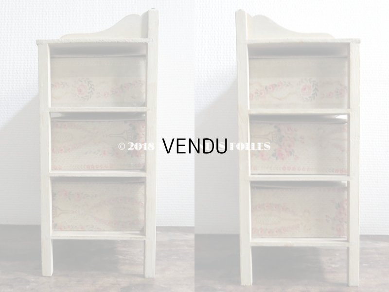 画像4: 1900年代 アンティーク カルトナージュチェスト  薔薇のガーランド