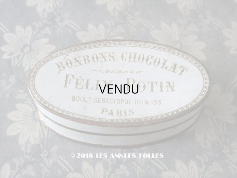 画像1: 19世紀末 アンティーク ボンボンショコラの紙箱 BONBONS CHOCOLAT -FELIX POTIN PARIS-