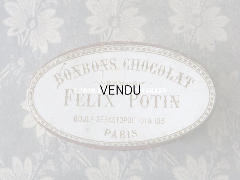 画像3: 19世紀末 アンティーク ボンボンショコラの紙箱 BONBONS CHOCOLAT -FELIX POTIN PARIS-