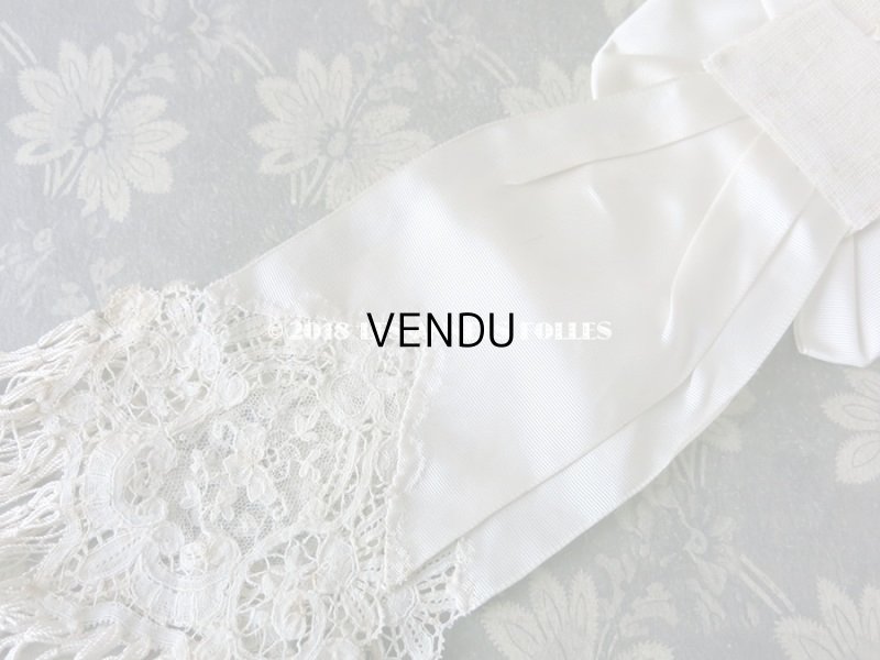 画像11: 1900年代 アンティーク ポワン・ド・ローズ&デュセスレースの装飾入り コミュニオンの腕章 【ポワン・ド・ローズ】