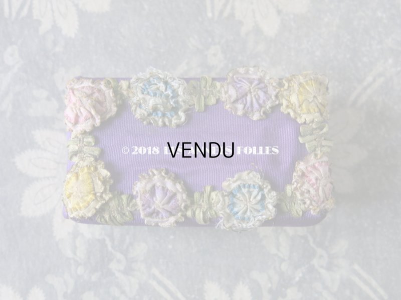 画像3: 【クリスマスセール2018対象外】 19世紀末 アンティーク ロココトリムの小さなお菓子箱 シルク製