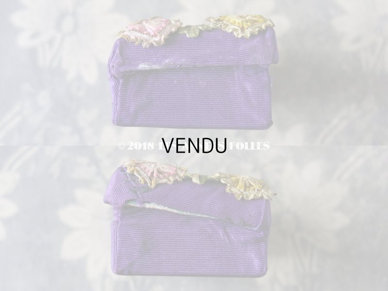 画像6: 【クリスマスセール2018対象外】 19世紀末 アンティーク ロココトリムの小さなお菓子箱 シルク製