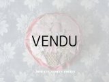 【クリスマスセール2018対象外】 19世紀末 アンティーク ピンクッション 花かごのリボン刺繍 