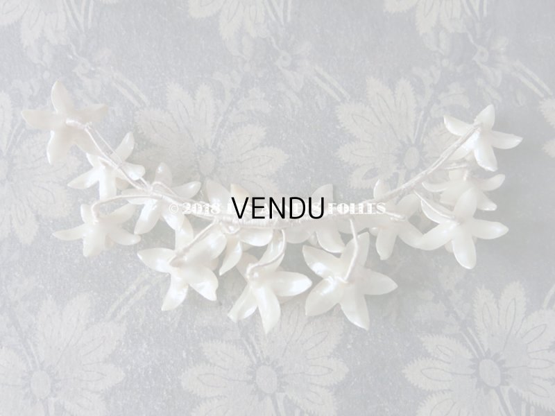 画像4: 【クリスマスセール2018対象外】 1920年代 アンティーク パール加工のワックスフラワーのヘッドリース & 小さなブーケのセット ウェディング 結婚式 ティアラ