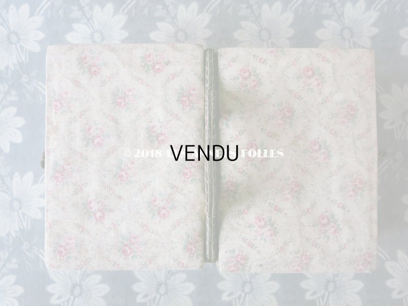 画像17: 【クリスマスセール2018対象外】 1900年代 アンティーク 薔薇模様の裁縫箱 カルトナージュボックス