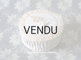  【クリスマスセール2018対象外】 アンティーク ワックスフラワー付　ドラジェのお菓子箱 バテム レースペーパー付