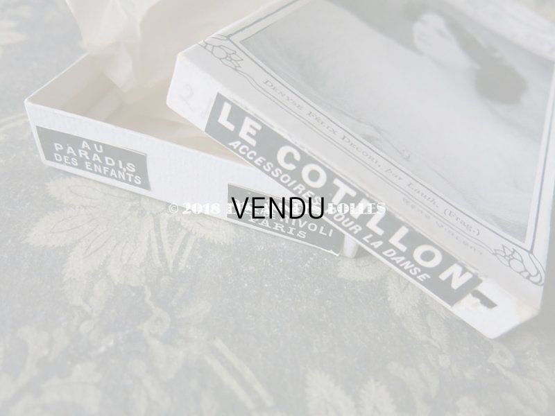 画像13: 未使用 1920年代 アンティーク バレエ用 シルクシフォン ピンクの薔薇のヘッドリース 箱入り