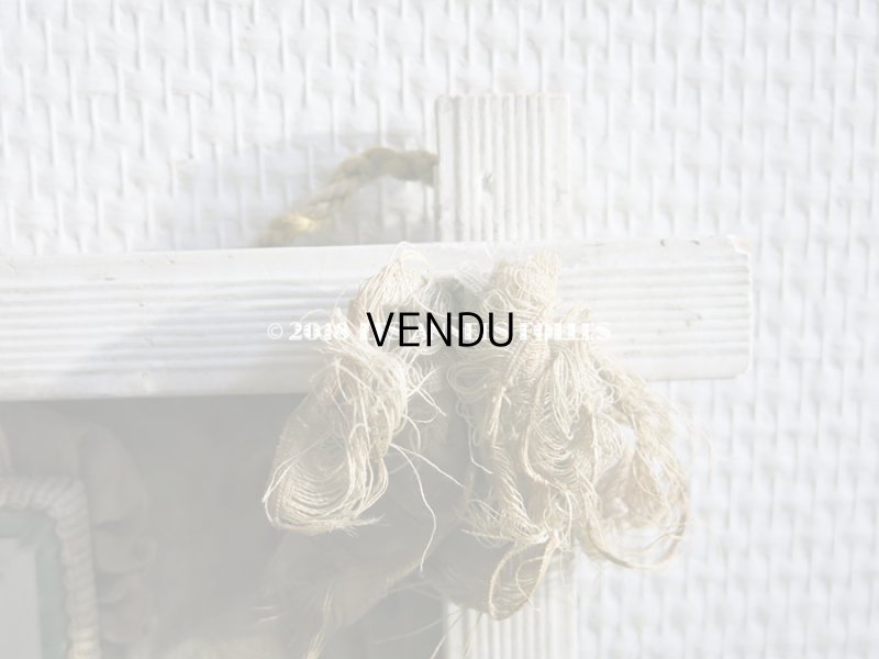 画像7: 1900年代 アンティーク　カルトナージュのラック ミラー付 フリル＆薔薇模様