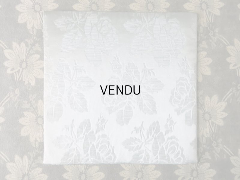 画像5: 19世紀末 アンティーク シルク製 ハンキーケース グレイッシュブルー ハンカチ用ポシェット 