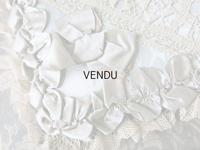 画像10: 19世紀末 アンティーク シルク製 ハンキーケース グレイッシュブルー ハンカチ用ポシェット 