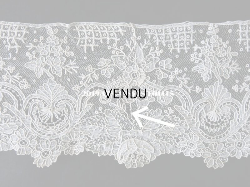 画像10: 19世紀末 アンティーク ニードルレース ポワンドガーズ ポワンドローズ 【ポワン・ド・ガーズ】 【ポワン・ド・ローズ】  98cm