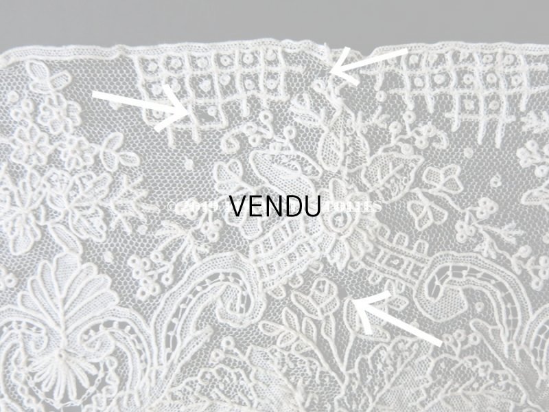 画像9: 19世紀末 アンティーク ニードルレース ポワンドガーズ ポワンドローズ 【ポワン・ド・ガーズ】 【ポワン・ド・ローズ】  98cm